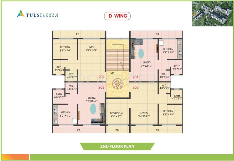  leela Wing E Cluster Plan