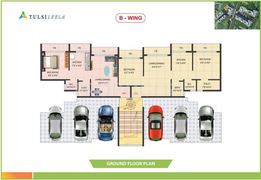  leela Wing G Cluster Plan