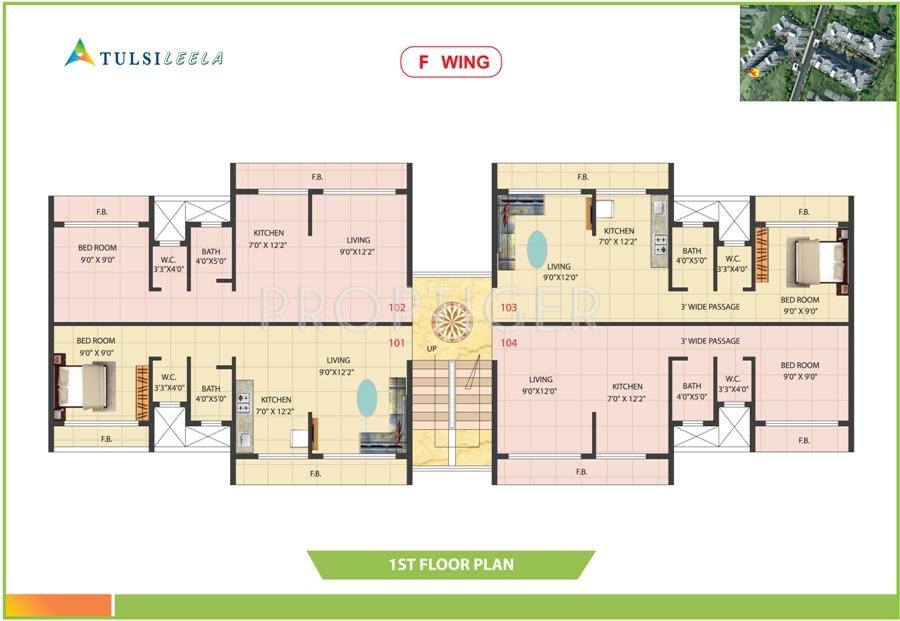  leela Wing G Cluster Plan