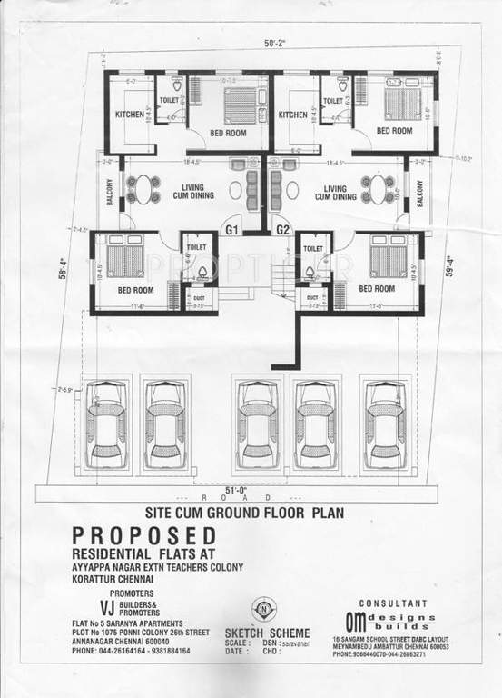 VJ Builders and Promoter Neelam Cluster Plan Ground floor