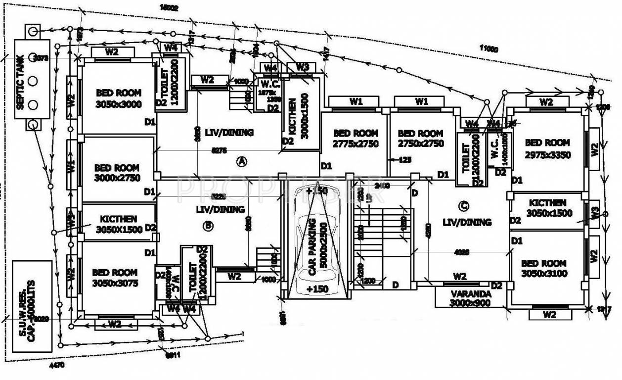 L N Enterprise Green Huts 2 Tower 1   Cluster Plan