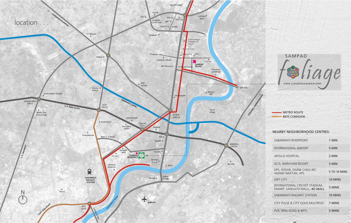  foliage Images for Location Plan of Sampad Foliage