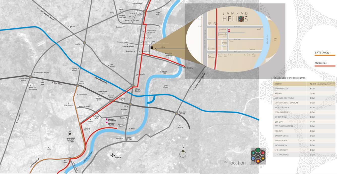  helios Images for Location Plan of Sampad Helios