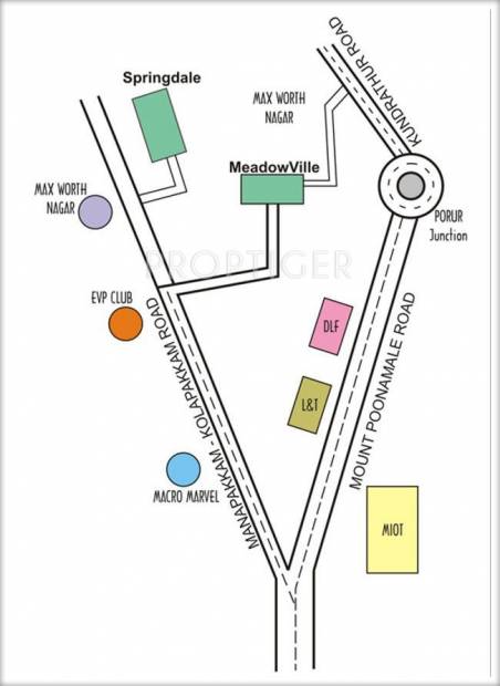 Sai Shrishti Homes Meadow Ville Location Plan