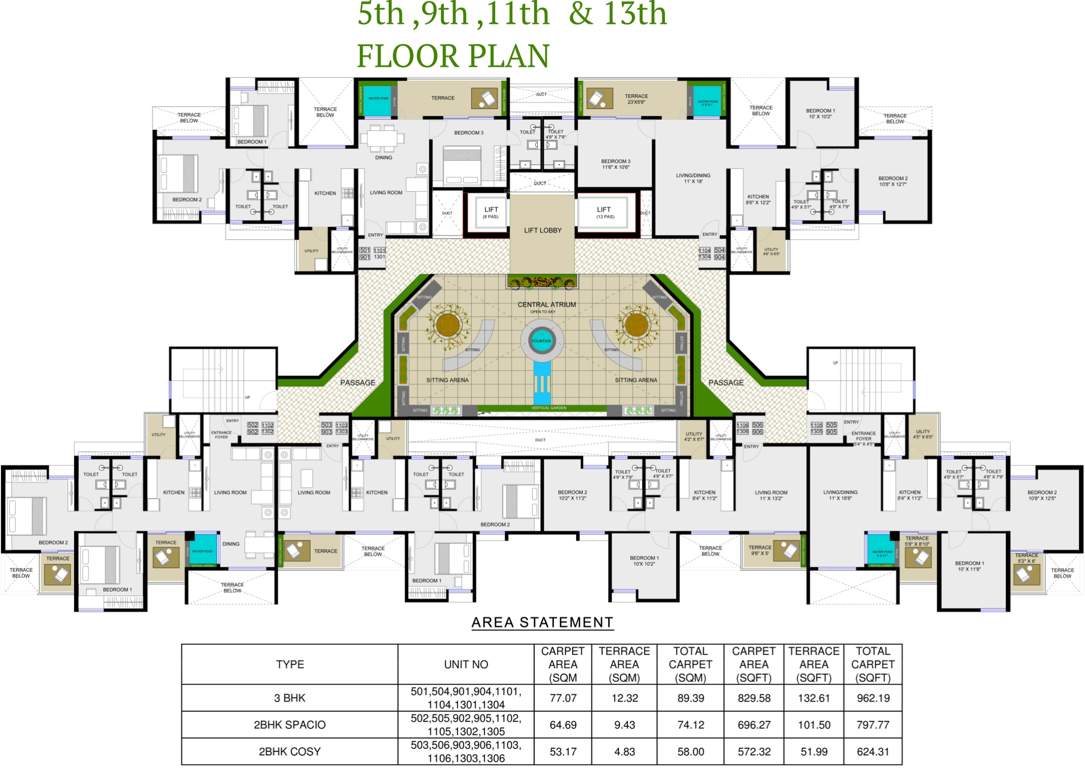  vertiga Images for Cluster Plan of Axis Vertiga