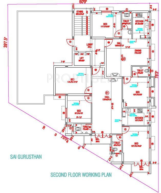 Sai Shrishti Homes Gurusthan Cluster Plan 2nd floor