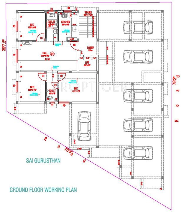 Sai Shrishti Homes Gurusthan Cluster Plan Ground floor