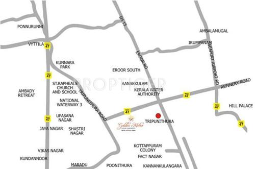 Images for Location Plan of K P Varkey and V S Builders Golden Metro