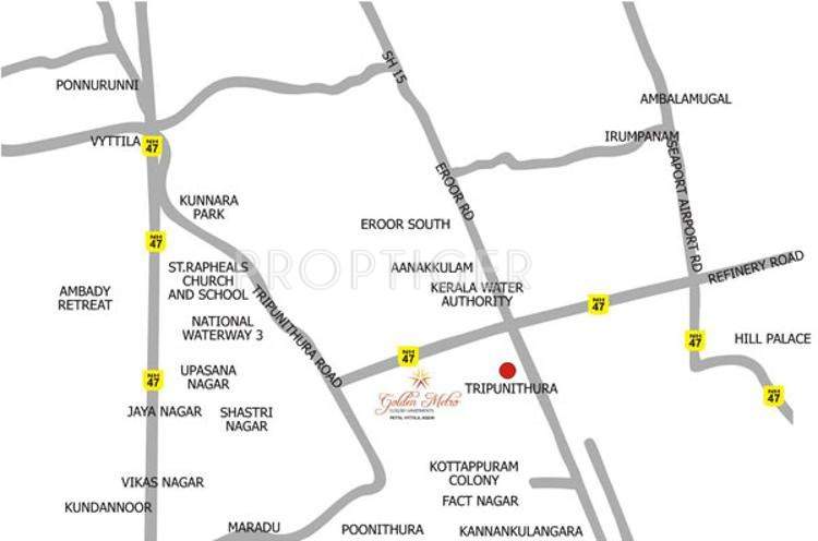 Images for Location Plan of K P Varkey and V S Builders Golden Metro