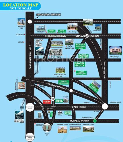  sun-city Images for Location Plan of Sawera Townships India Sun City