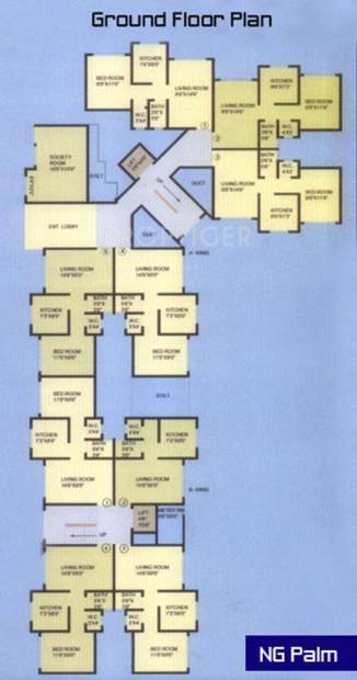  ng-palm Single Block Cluster Plan