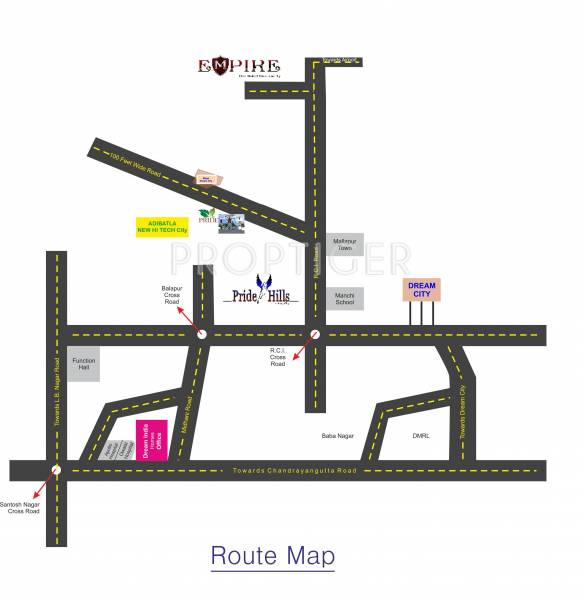 Images for Location Plan of Pride India The Empire Villa