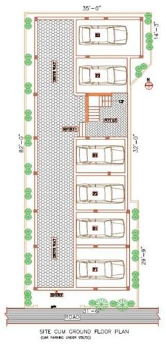 Anjaneyaa Housing Deluxe Apartments Chrompet Layout Plan