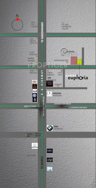  euphoria Images for Location Plan of Aaryan Euphoria