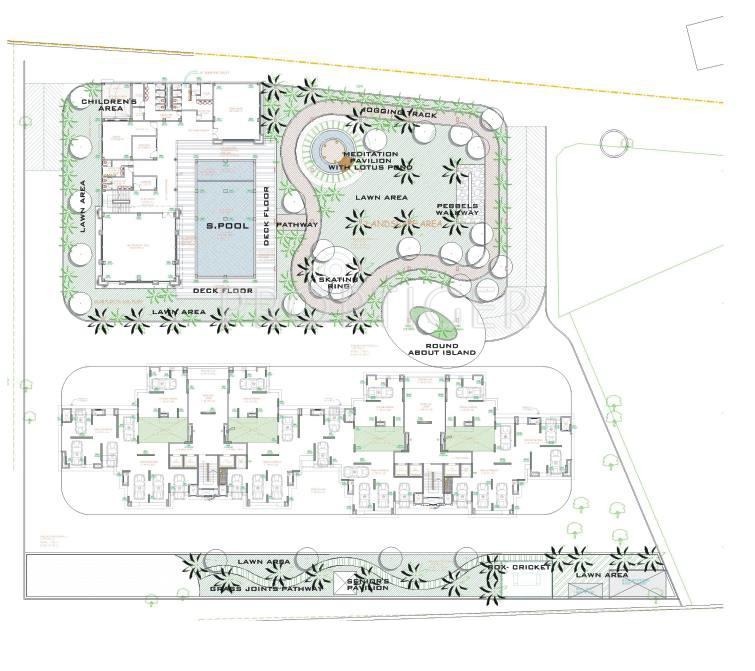 Gala Lifestyle Developers Pride Presidency Luxuria Cluster Plan Podium Plan