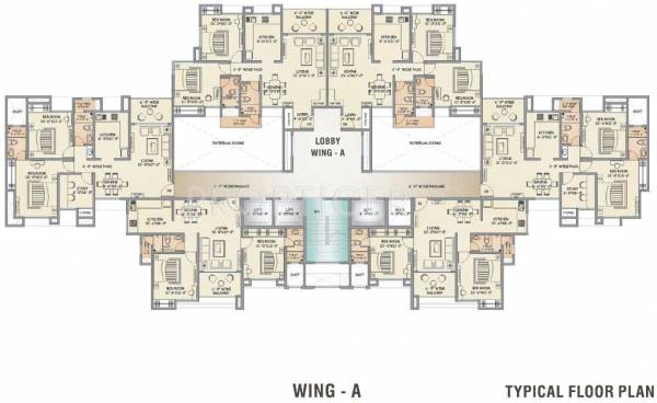 Gala Lifestyle Developers Pride Presidency Luxuria Cluster Plan Wing A