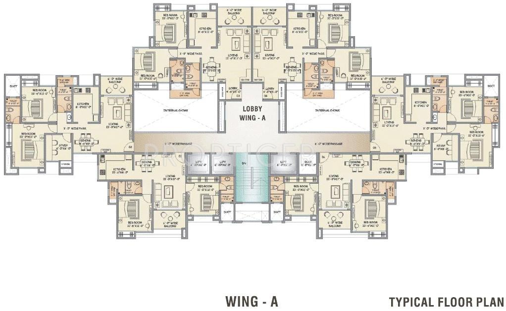 Gala Lifestyle Developers Pride Presidency Luxuria Cluster Plan Wing A