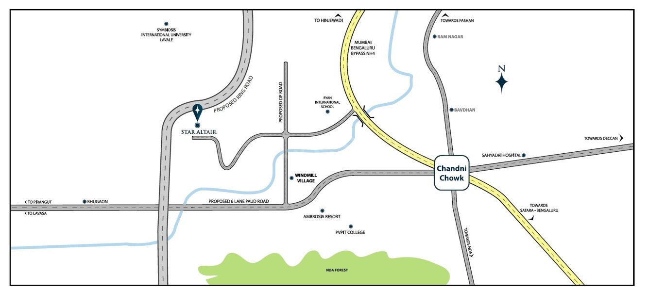 star altair a1 to a3 Location Plan