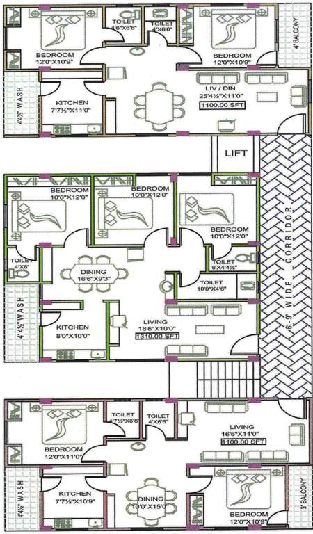 Images for Cluster Plan of Well Build Constructions Sai Harsha Towers