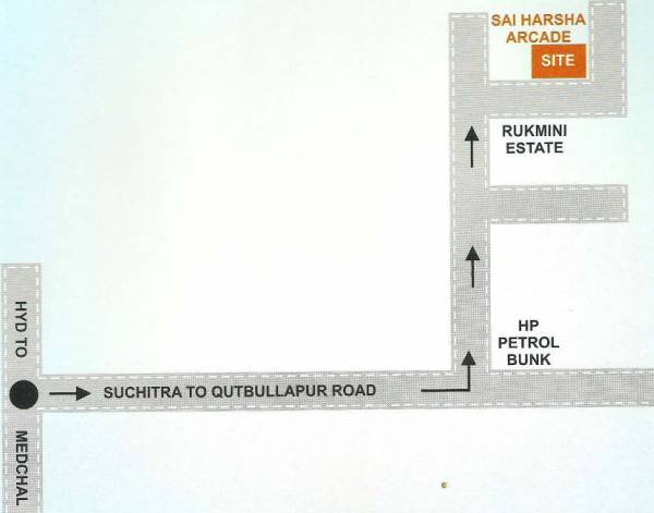 Images for Location Plan of Well Build Constructions Sai Harsha Arcade