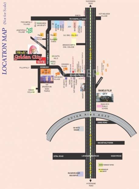 Images for Location Plan of Shirdi Townships Golden City