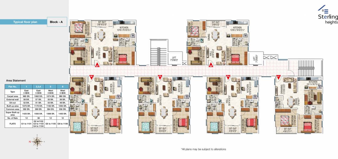  sterling heights Block A Cluster Plan