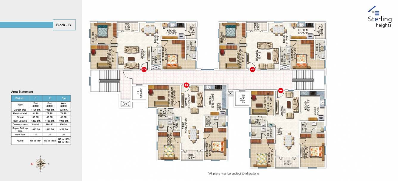  sterling heights Block B Cluster Plan