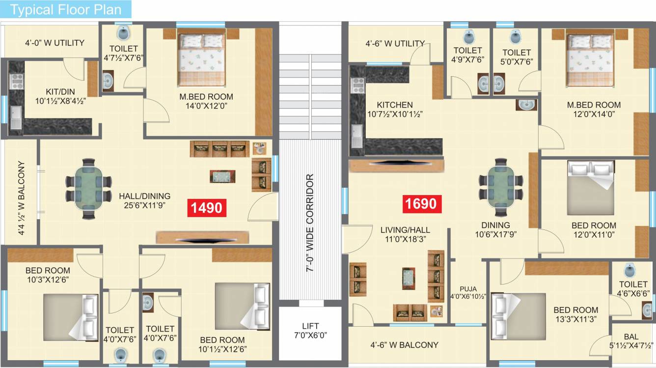 Images for Cluster Plan of Nava Nirman Temple Tree