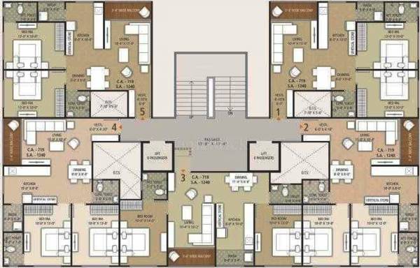 Images for Cluster Plan of Milestone Sumeru Residency Images for Cluster Plan of Milestone Sumeru Residency