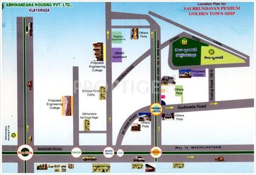 Location Plan ABHINANDANA HOUSING Sai Brundavan Gold Location Plan