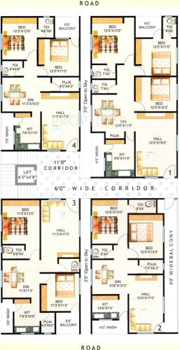 Hari Hara Construction Heights And SRI Nilayam Sri Nilayam Typical Floor Plan