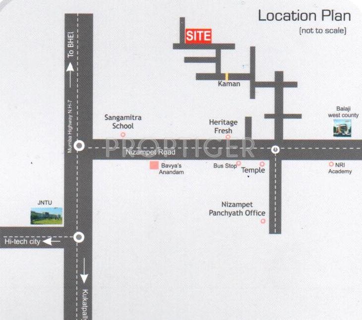 Hari Hara Construction Heights And SRI Nilayam Location Plan