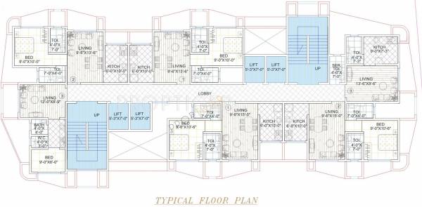  garden-view Single Tower Cluster Plan
