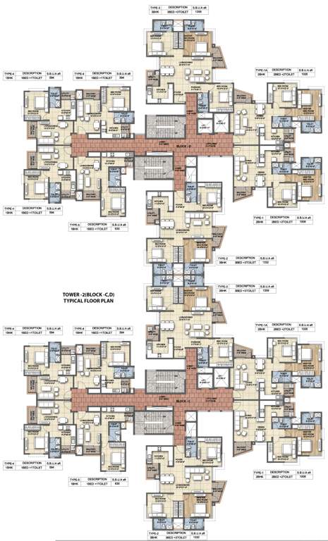  lugaano Images for Cluster Plan of Ajmera Lugaano