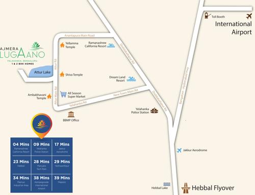 Images for Location Plan of Ajmera Lugaano lugaano Images for Location Plan of Ajmera Lugaano