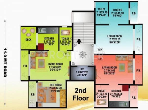  vista Single Tower Cluster Plan