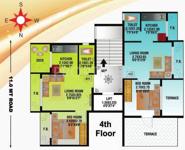  vista Single Tower Cluster Plan