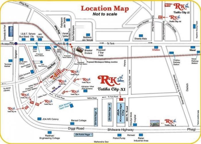  vatika city ix Location Plan