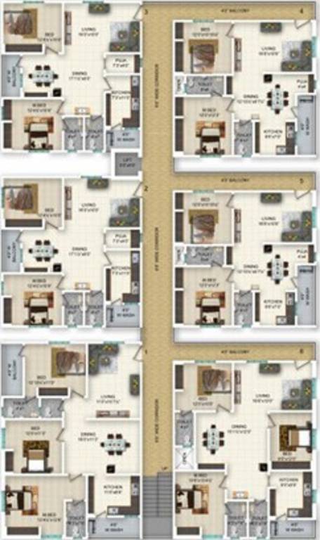 Images for Cluster Plan of KSR Homes Fortune Heights