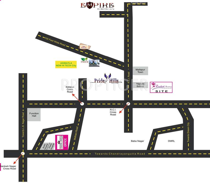  orchid residency Images for Location Plan of Pride Orchid Residency