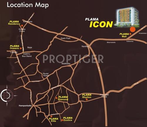  icon Images for Location Plan of Plama Icon