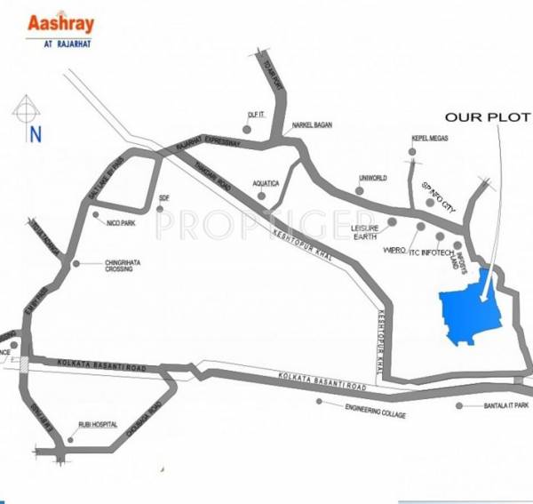 Green Kalpa Aashray Villas Location Plan
