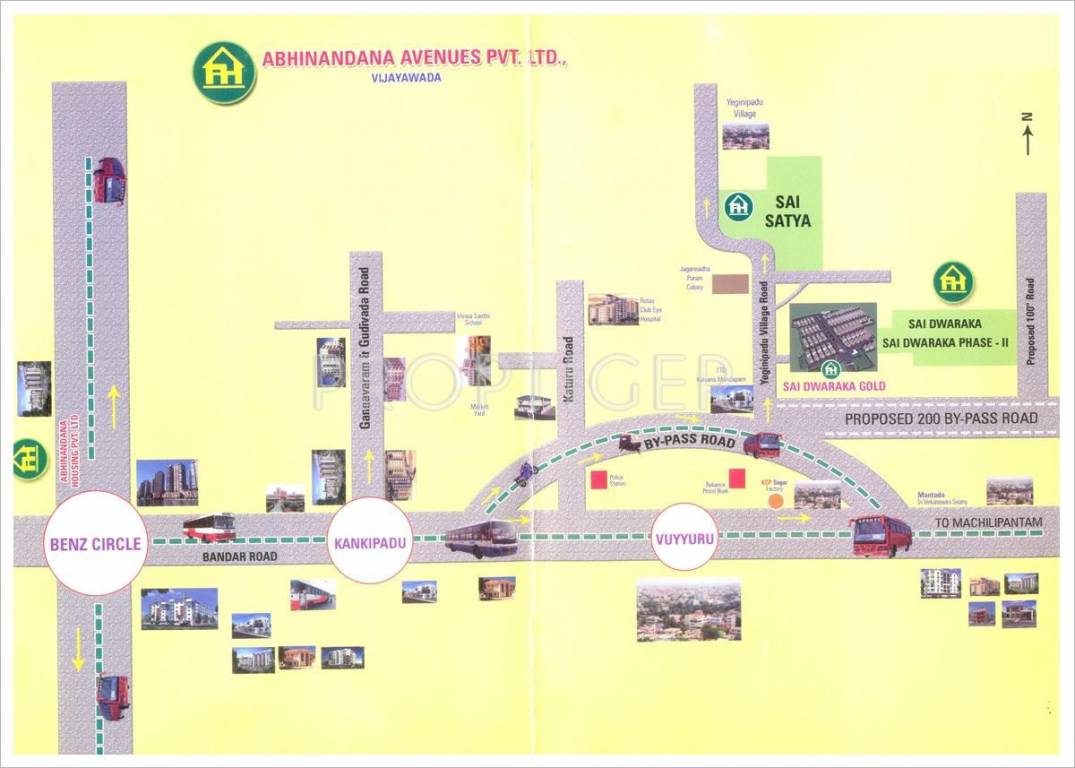 ABHINANDANA HOUSING Sai Dwaraka Phase 2 Location Plan