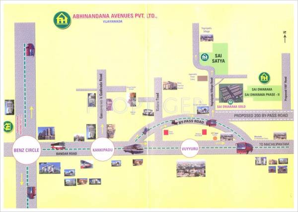 Location Plan ABHINANDANA HOUSING Sai Dwaraka Phase 2 Location Plan
