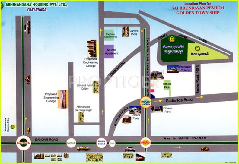 ABHINANDANA HOUSING Sai Brundavan Premium Location Plan