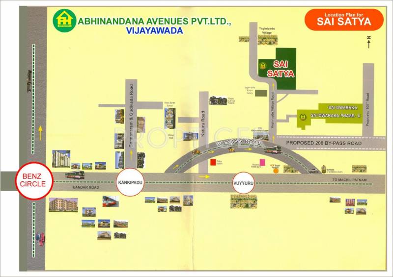 ABHINANDANA HOUSING Sai Satya Location Plan