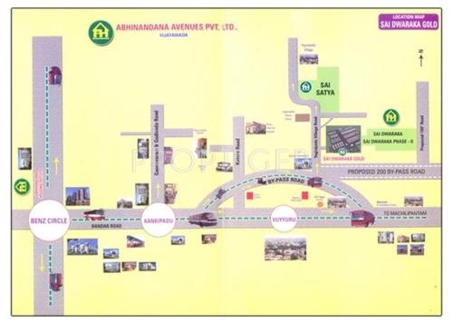 Location Plan ABHINANDANA HOUSING Sai Dwaraka Gold Location Plan
