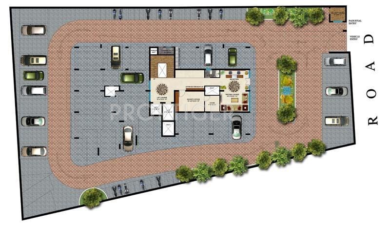 Vinod Infradevelopers Siddharth Avenue Stilt Floor plan
