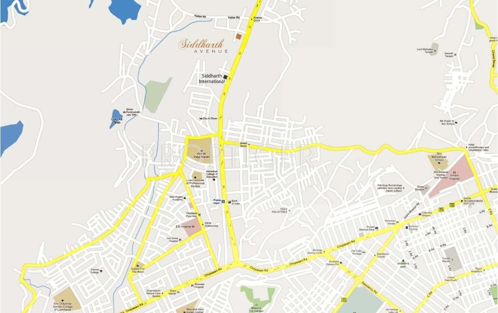 Vinod Infradevelopers Siddharth Avenue Location Plan