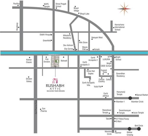  attic Images for Location Plan of Rushabh Attic